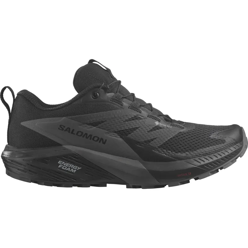Salomon Sense Ride 5 GTX Women's Trail Running Shoe in Black/Magnet/Black